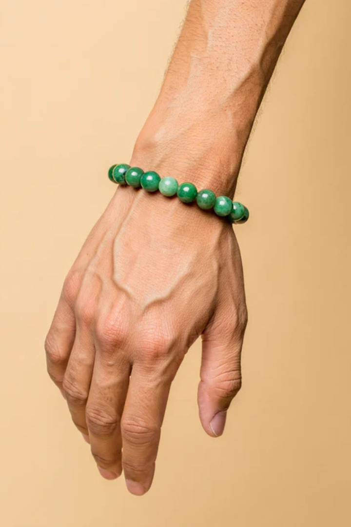 Green Aventurine Bracelet for Health Luck, Career and Job