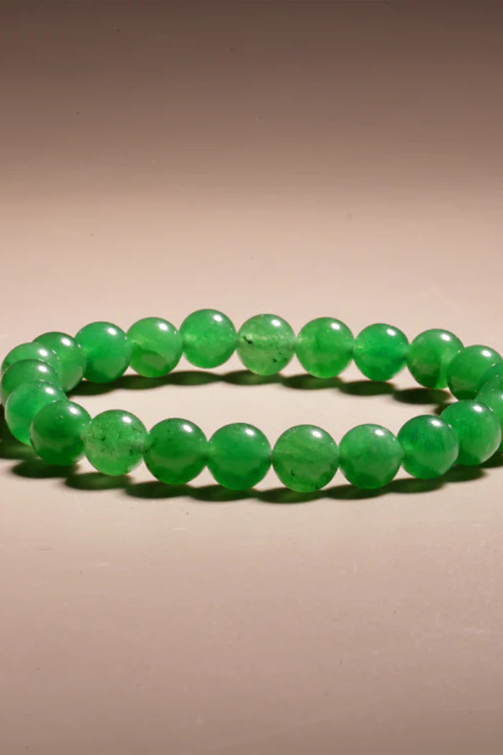 Green Aventurine Bracelet for Health Luck, Career and Job