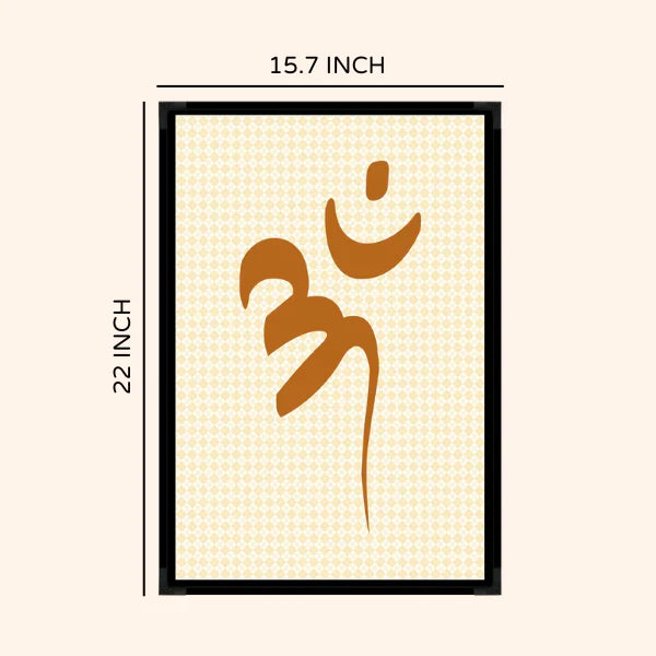 OM PAINTING WITH FRAME