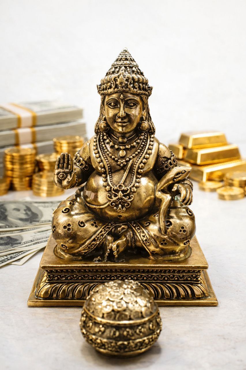 Brass-Lord-Dhan-Kuber-Statue-for-Vastu-Wealth