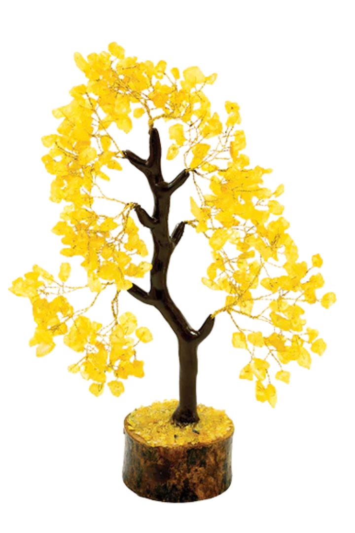 Citrine Tree 100 Beads || Citrine Crystal Tree for Wealth, Prosperity, and Manifestation|spiritual Decor for Home and Office