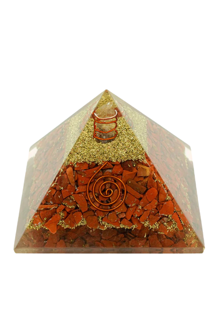 Red Jasper Crystal Pyramid 3 Inch