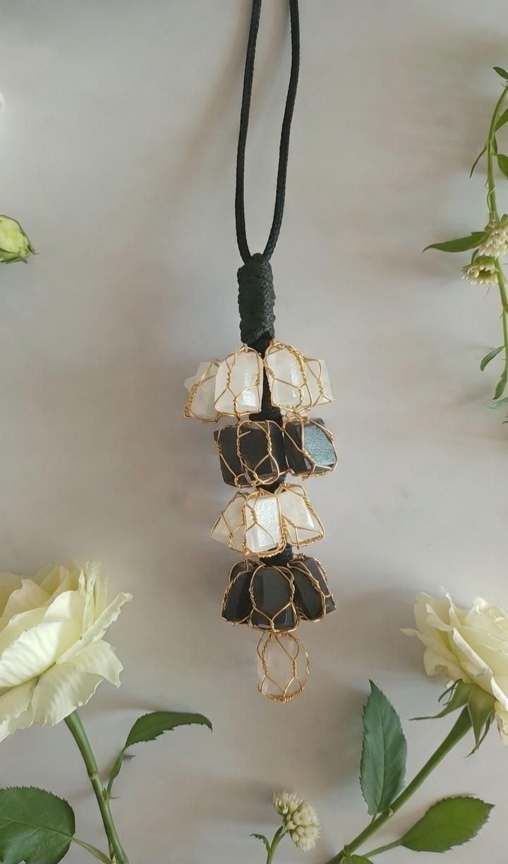 Black Tourmoline + Selenite Chunks