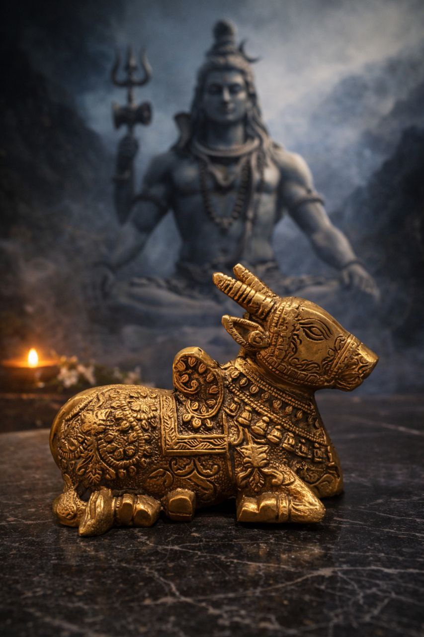 Brass Vastu Nandi Bull –  Business Protection and Harmony