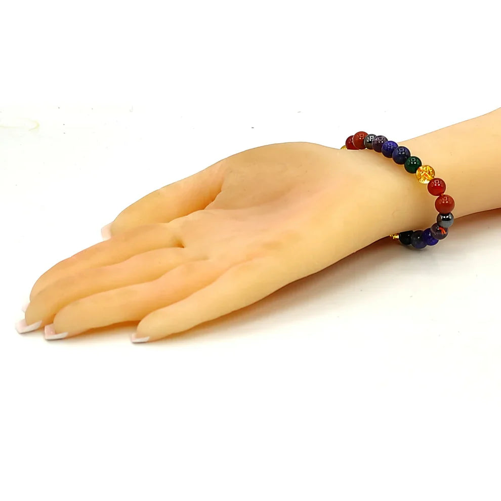 Original 7 Chakra Protection Bracelet for Men & Women [Natural stones]