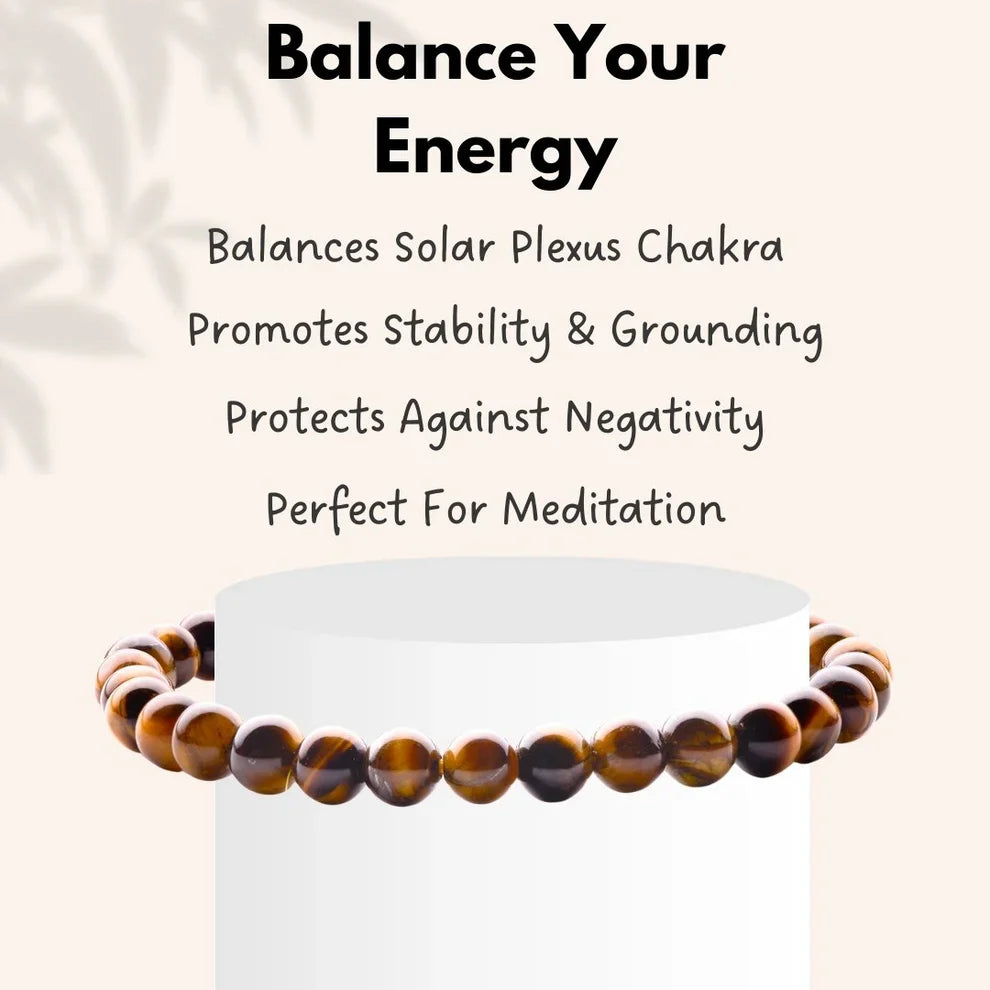 Tiger Eye Bracelet Stone of Strength, Courage & Confidence