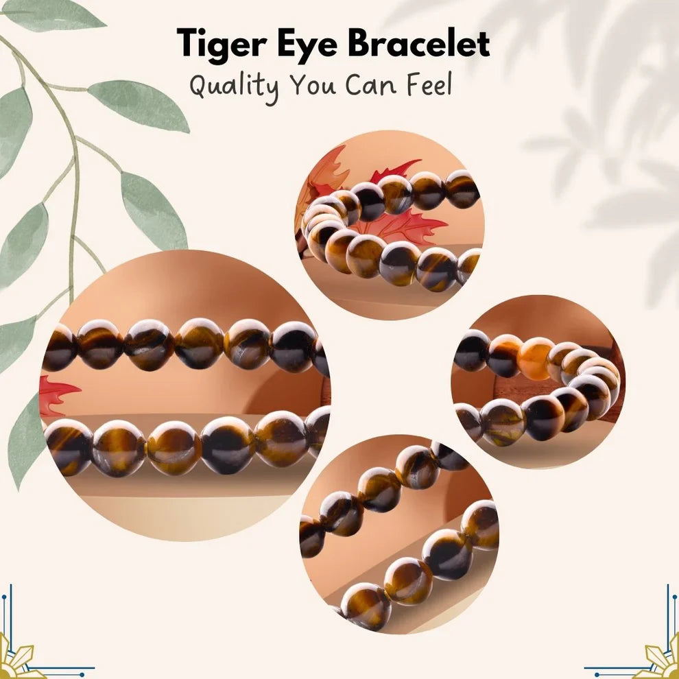 Tiger Eye Bracelet Stone of Strength, Courage & Confidence